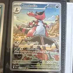 Pokemon Krookodile Full Art Holo Illustration Rare 170 HP Sv: Black Bolt 137/086 - Image 1