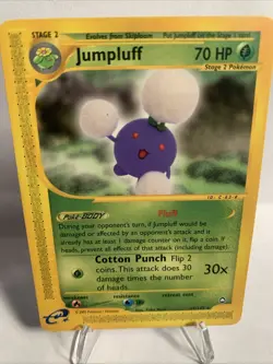 Pokemon TCG Jumpluff 17/147 Aquapolis Rare Non-Holo Card 2002 - Image 1