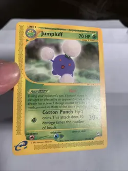 Pokemon TCG Jumpluff 17/147 Aquapolis Rare Non-Holo Card 2002 - Image 2