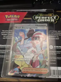 English Pokemon Perfect Order Rosa’s Encouragement Full Art #2 (114/088). - Image 1