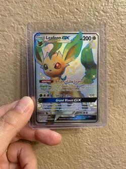 2017 PTCG Pokemon Sun/Moon Prism English Version Holo Art Leafeon GX 139/156 - Image 1