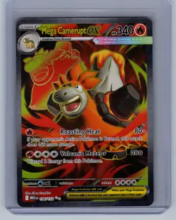 Mega Camerupt ex 156/132 Ultra Rare Mega Evolution Pokemon NM - Image 1