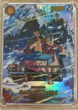 Smoker And Tashigi EB04-003 Alt Art SP One Piece TCG OP15 English Mt Cond - Image 1