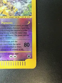 Alakazam 1/165 Expedition 2002 Reverse Holo Rare Nintendo Pokemon Card - Image 4