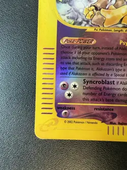 Alakazam 1/165 Expedition 2002 Reverse Holo Rare Nintendo Pokemon Card - Image 5