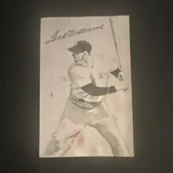 Sears Roebuck Ted Williams Boston Red Sox Baseball Card AL Batting Champion - Image 1