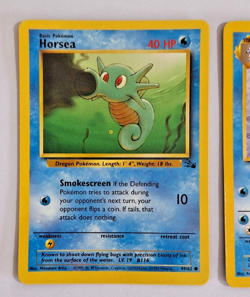Seadra 42/62 + Horsea 49/62 Pokemon Cards - Fossil Set - Image 2
