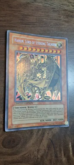 Yu GI OH Hamon Lord Of Striking Thunder Limited Edition CT03-EN006 Tcg Foil Card - Image 3