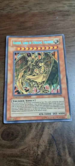 Yu GI OH Hamon Lord Of Striking Thunder Limited Edition CT03-EN006 Tcg Foil Card - Image 4