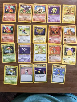 Pokemon TCG Vintage Lot 19 Cards WOTC Era Jungle Base Trainers Included - Image 1