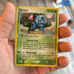 Pokemon TCG Ivysaur EX Crystal Guardians Card 35/100 Reverse Holo Stamped NM - Image 1