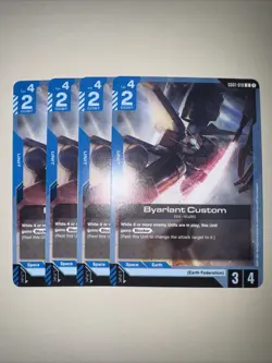 GD01-019 Byarlant Custom X4 Playset Gundam Card Game TCG CCG English - Image 1