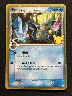 Pokemon TCG Celebrations Mimikyu SWSH136 Holo Rare Promo Card - Image 1