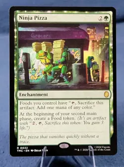 MTG Ninja Pizza, NM-Mint, English Commander: Teenage Mutant Ninja Turtles - Image 1