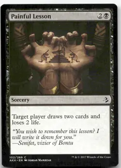 Painful Lesson, Amonkhet #102 MTG - Image 1