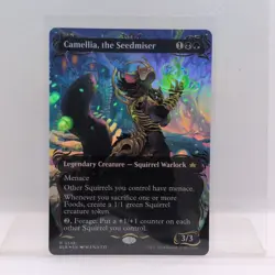 MTG Camellia, the Seedmiser Borderless 346 Rare Raised Foil Bloomburrow LP BLB - Image 1