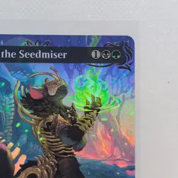 MTG Camellia, the Seedmiser Borderless 346 Rare Raised Foil Bloomburrow LP BLB - Image 3