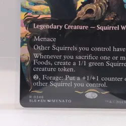 MTG Camellia, the Seedmiser Borderless 346 Rare Raised Foil Bloomburrow LP BLB - Image 4