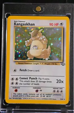 Pokemon Jungle Kangaskhan Holo Rare 1999 5/64 Unlimited English Never Played - Image 1