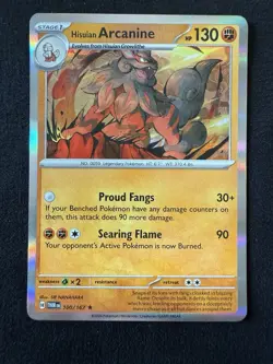 Hisuian Arcanine 100/167 Holo SV06: Twilight Masquerade NM Pokemon TCG Card - Image 1