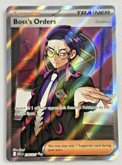 Pokemon Boss's Orders Corbeau Trainer Full Art Ascended Heroes 256/217 - Image 1