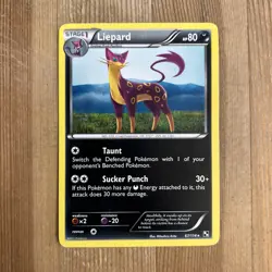 Pokemon TCG Liepard Black and White 67/114 Regular Rare LP/MP - Image 1