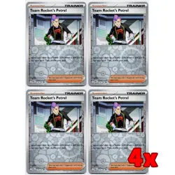 Pokemon TCG X4 Team Rocket's Petrel 176/182 Destined Rivals Reverse Holo NM - Image 1
