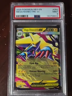 2025 POKEMON MEG EN-MEGA EVOLUTION #050 MEGA MANECTRIC EX PSA 9 #050 - Image 1