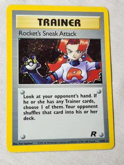 NM Rocket's Sneak Attack - Holo #16 Team Rocket Pokemon TCG - Image 3