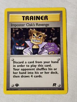 NM Imposter Oak's Revenge - Non-Holo #76 Team Rocket 1st Edition Pokemon TCG - Image 1