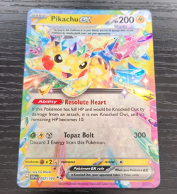 Pikachu ex 057/191 Holo Pokemon Surging Sparks English - Image 1