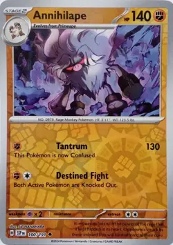 Annihilape - Reverse Holo - Surging Sparks - Pokemon TCG - 100/191 - Image 1