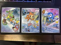 Pokemon First Partner Illustration Collection Series 1 Sinnoh Starters MEP 40-42 - Image 1