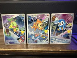 Pokemon First Partner Illustration Collection Series 1 Sinnoh Starters MEP 40-42 - Image 3