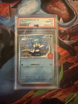 Pokemon Japanese M-P 019 Quaxly McDonald’s Promo 2025 PSA 10 GEM MINT - Image 1