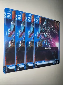 GD01-018 ReZEL X4 Playset Gundam Card Game TCG CCG English - Image 2