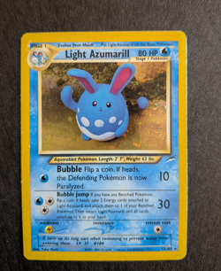 Light Azumarill Holo 13/105 Neo Destiny 2002 Pokemon Card LP - Image 1