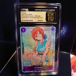 CGC PRISTINE 10 English One Piece O-Nami OP05-062 Illustration Box Vol. 1 - Image 1