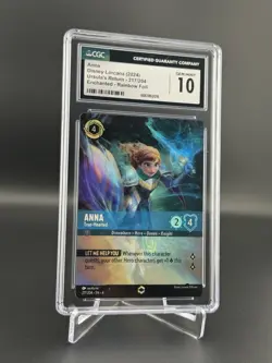 Anna - True-Hearted Enchanted 217/204 Disney Lorcana Ursula's Return Gem CGC 10 - Image 1