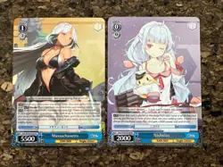 Weiss Schwarz English Azur Lane Massachusetts AZL/S102-E107 R RARE FOIL + Extra - Image 1