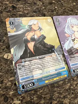 Weiss Schwarz English Azur Lane Massachusetts AZL/S102-E107 R RARE FOIL + Extra - Image 2