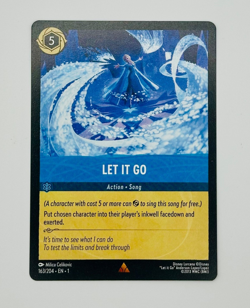 Disney Lorcana Let It Go 163/204 The First Chapter Regular Trading Card - Image 1