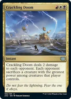 Crackling Doom - Light Play MTG Double Masters 2022 - Image 1