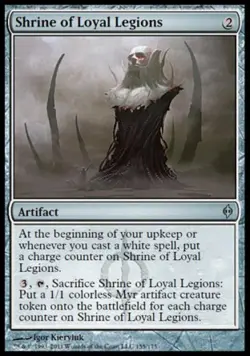 Shrine of Loyal Legions -Foil Medium Play MTG New Phyrexia - Image 1