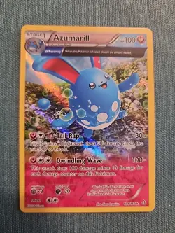 Pokemon TCG Azumarill Primal Clash 104/160 Reverse Holo Holo Rare NM - Image 1