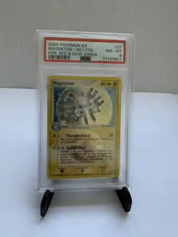 Magneton 27/112 PSA 8 Fire Red & Leaf Green Reverse Holo Pokemon 2004 - Image 1