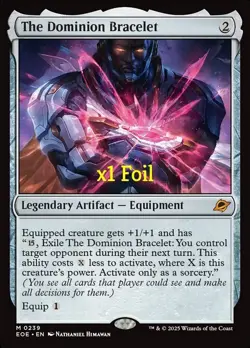 MTG Foil Edge of Eternities EOE The Dominion Bracelet MINT - Image 1