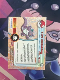 #34 Nidoking LP - Pokemon Topps Series - Image 2