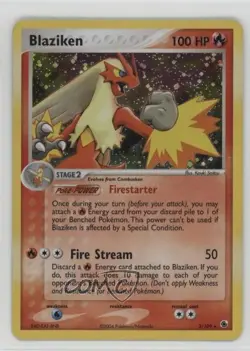 Blaziken Holo Pokemon EX Ruby & Sapphire #3 2003 - Image 1