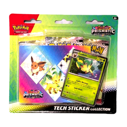 Pokemon TCG Prismatic Evolutions Collection Tech Sticker NEW Sealed Leafeon - Image 1